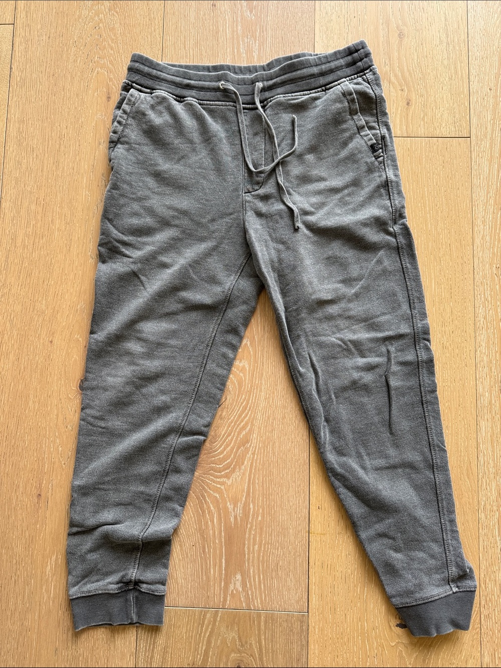 Outerknown Charcoal Gray Drawstring Jogger Sweatpants